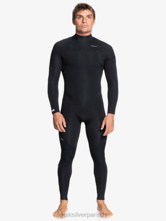 Hommes Quiksilver 4/3 sessions quotidiennes combinaison back-zip D6PT1174 noir