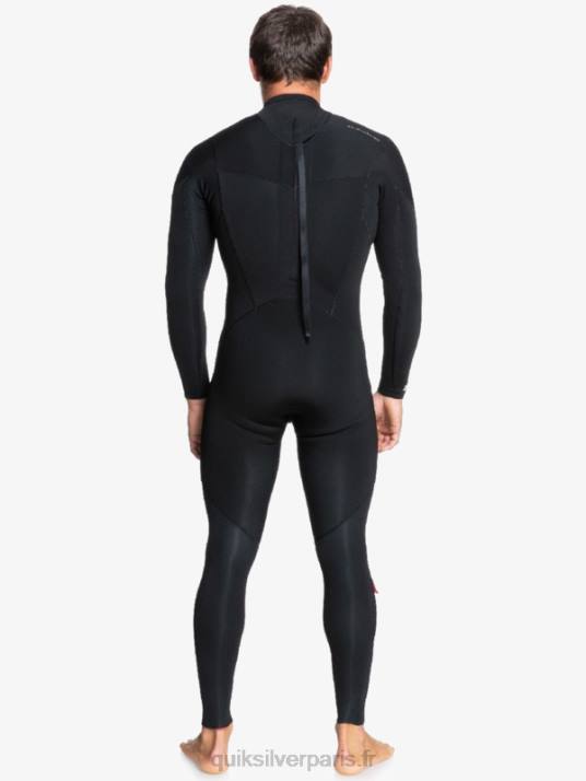 Hommes Quiksilver 4/3 sessions quotidiennes combinaison back-zip D6PT1174 noir