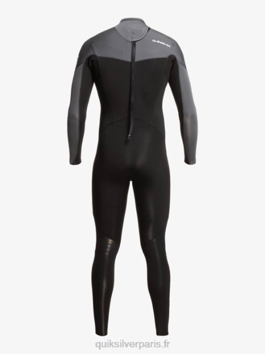 Hommes Quiksilver Combinaison 3/2 séances quotidiennes back-zip D6PT926 noir/gun métal