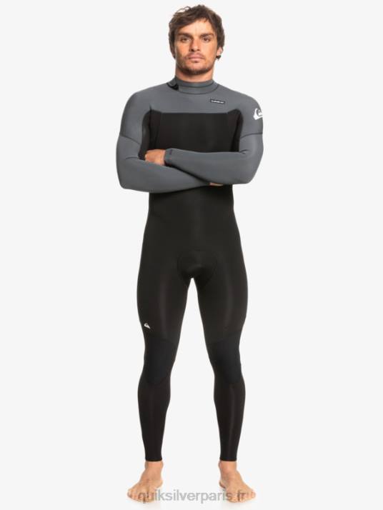 Hommes Quiksilver Combinaison 3/2 séances quotidiennes back-zip D6PT926 noir/gun métal
