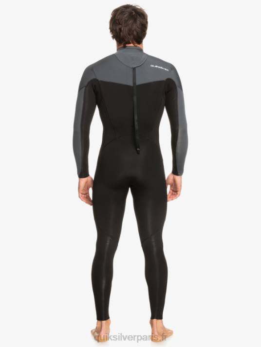Hommes Quiksilver Combinaison 3/2 séances quotidiennes back-zip D6PT926 noir/gun métal
