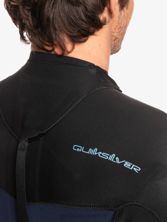 Hommes Quiksilver Combinaison 3/2 séances quotidiennes back-zip D6PT927 marine foncé/noir