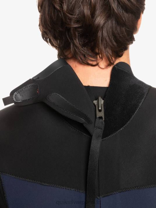 Hommes Quiksilver Combinaison 3/2 séances quotidiennes back-zip D6PT927 marine foncé/noir