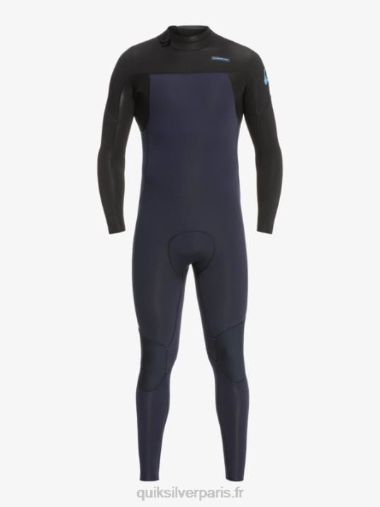 Hommes Quiksilver Combinaison 3/2 séances quotidiennes back-zip D6PT927 marine foncé/noir