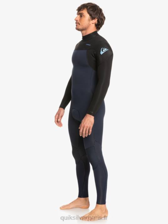 Hommes Quiksilver Combinaison 3/2 séances quotidiennes back-zip D6PT927 marine foncé/noir