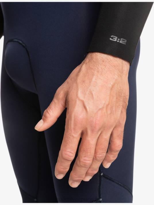 Hommes Quiksilver Combinaison 3/2 séances quotidiennes back-zip D6PT927 marine foncé/noir