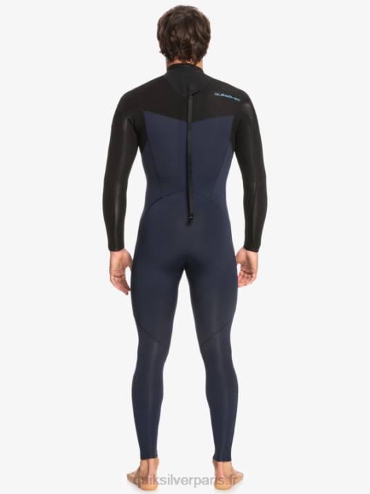 Hommes Quiksilver Combinaison 3/2 séances quotidiennes back-zip D6PT927 marine foncé/noir