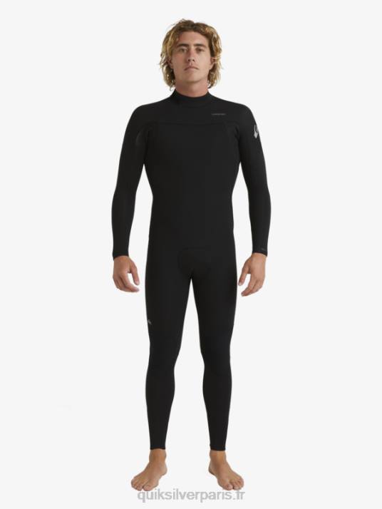 Hommes Quiksilver Combinaison 3/2 séances quotidiennes back-zip D6PT928 noir