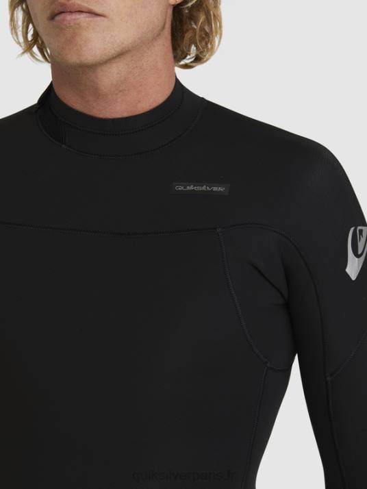 Hommes Quiksilver Combinaison 3/2 séances quotidiennes back-zip D6PT928 noir