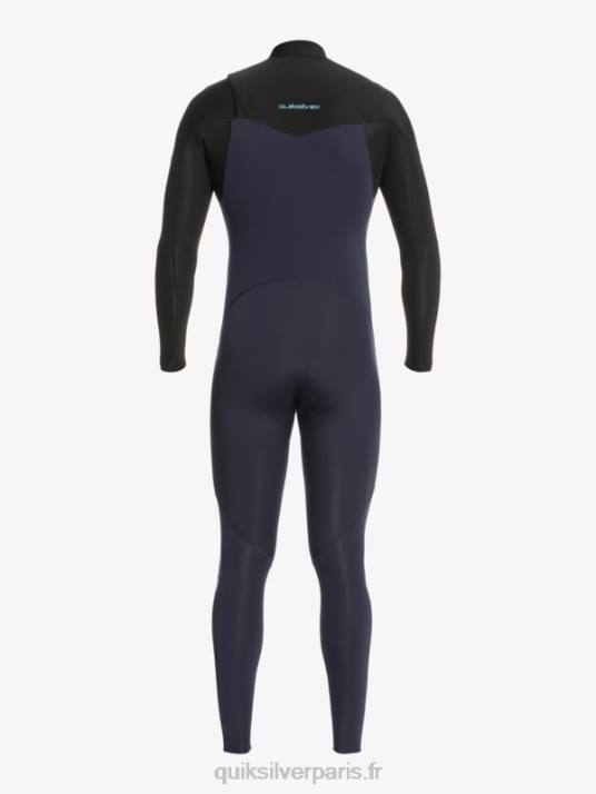 Hommes Quiksilver Combinaison Chest Zip 3/2 sessions quotidiennes D6PT1278 marine foncé/noir