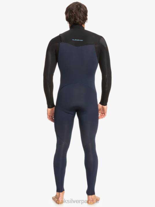 Hommes Quiksilver Combinaison Chest Zip 3/2 sessions quotidiennes D6PT1278 marine foncé/noir