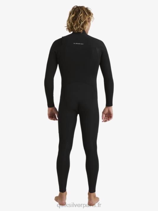 Hommes Quiksilver Combinaison Chest Zip 3/2 sessions quotidiennes D6PT1280 noir
