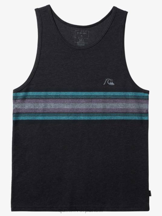 Hommes Quiksilver débardeur à rayures de tous les jours D6PT705 bruyère anthracite
