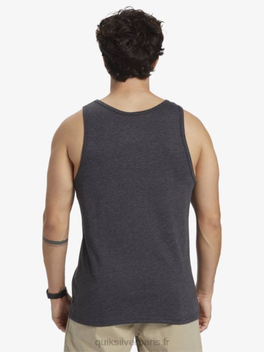 Hommes Quiksilver débardeur à rayures de tous les jours D6PT705 bruyère anthracite