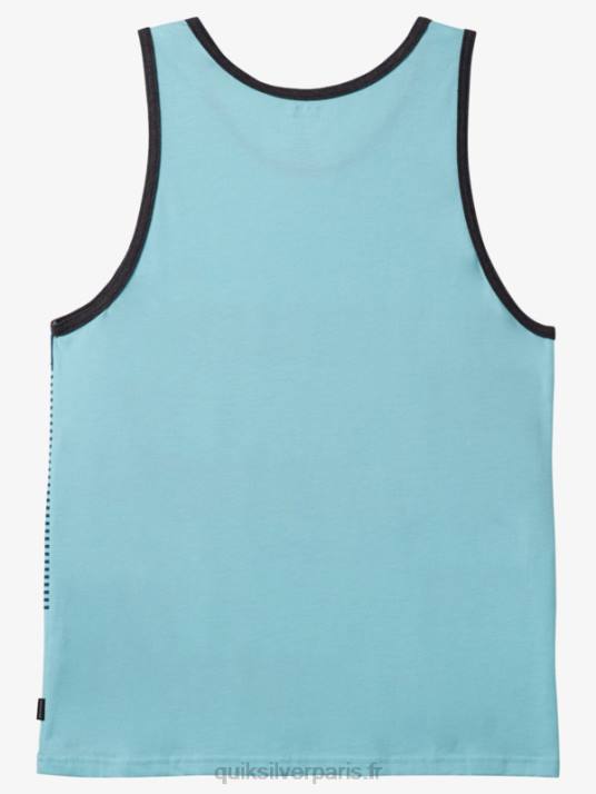 Hommes Quiksilver débardeur à rayures tijuana D6PT455 bleu ange chiné
