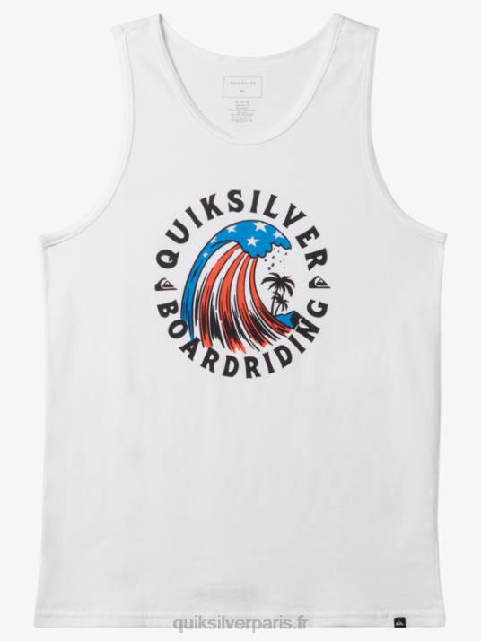 Hommes Quiksilver maison du réservoir à vagues D6PT154 blanc