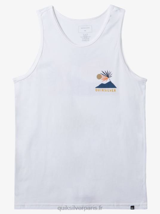 Hommes Quiksilver nouveau réservoir de tribu D6PT127 blanc