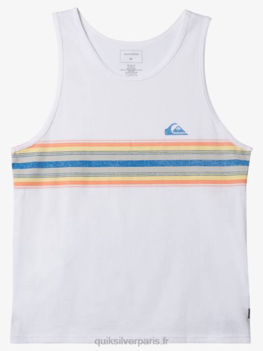 Hommes Quiksilver t-shirt débardeur aérodynamique D6PT1338 blanc