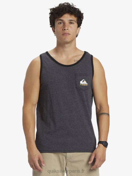 Hommes Quiksilver t-shirt à poche omni D6PT555 bruyère anthracite