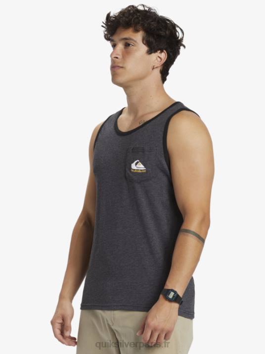 Hommes Quiksilver t-shirt à poche omni D6PT555 bruyère anthracite