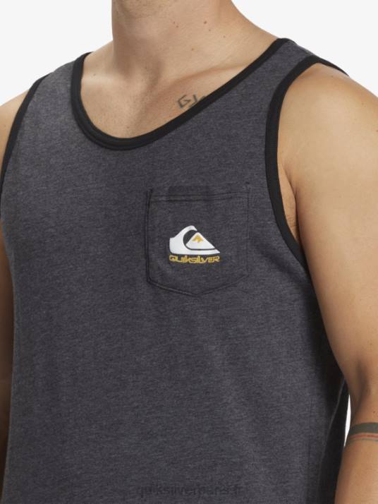 Hommes Quiksilver t-shirt à poche omni D6PT555 bruyère anthracite