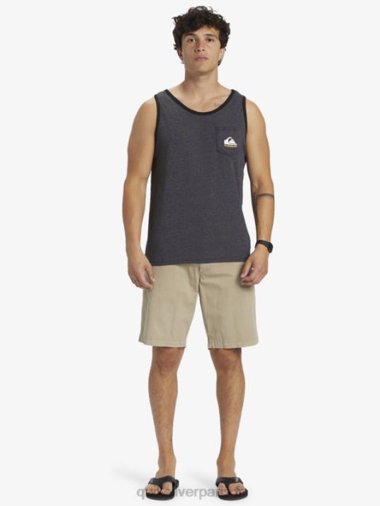 Hommes Quiksilver t-shirt à poche omni D6PT555 bruyère anthracite