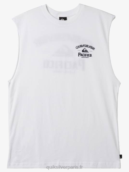 Hommes Quiksilver x Pacifico réservoir de tir droit D6PT3 blanc