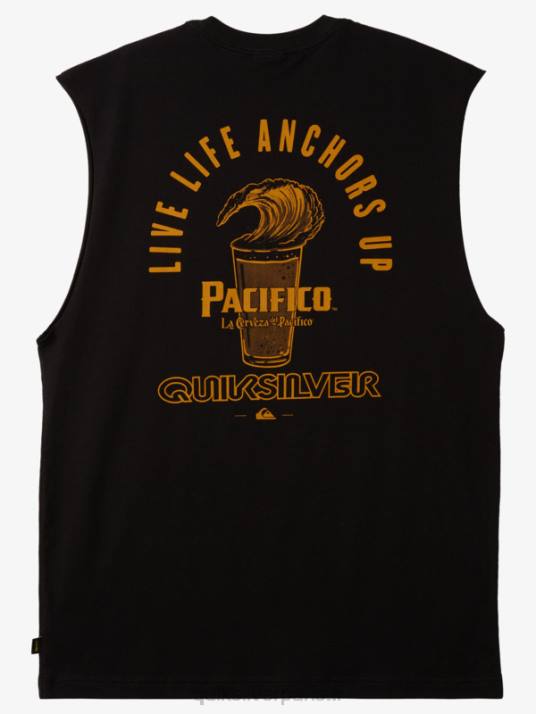 Hommes Quiksilver x Pacifico réservoir de tir droit D6PT4 noir