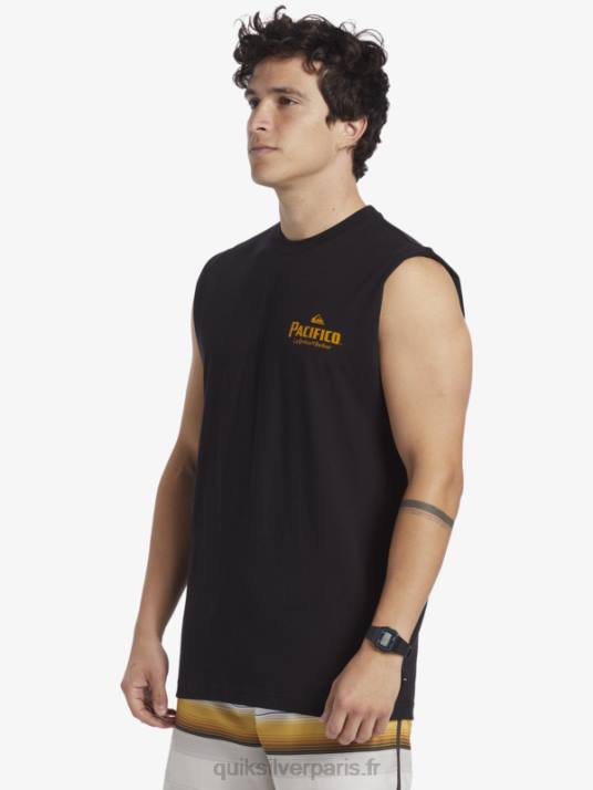 Hommes Quiksilver x Pacifico réservoir de tir droit D6PT4 noir