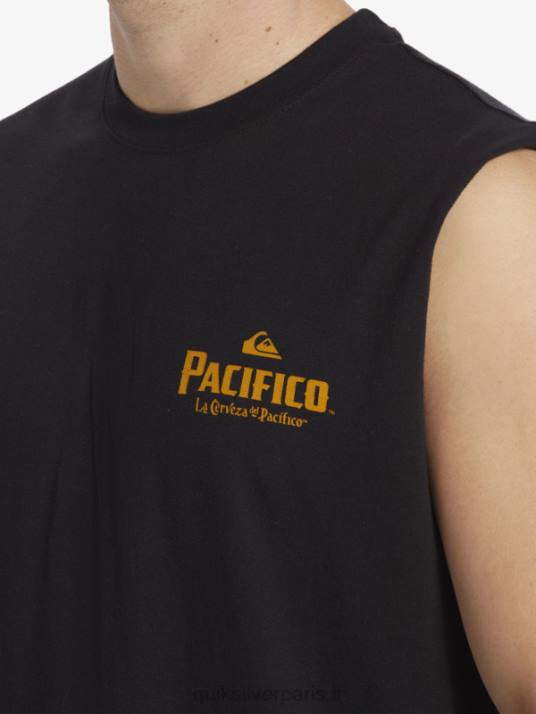 Hommes Quiksilver x Pacifico réservoir de tir droit D6PT4 noir