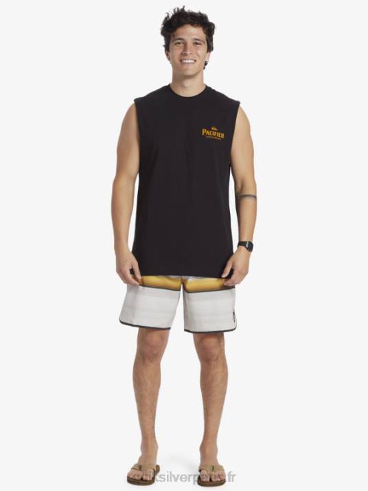 Hommes Quiksilver x Pacifico réservoir de tir droit D6PT4 noir