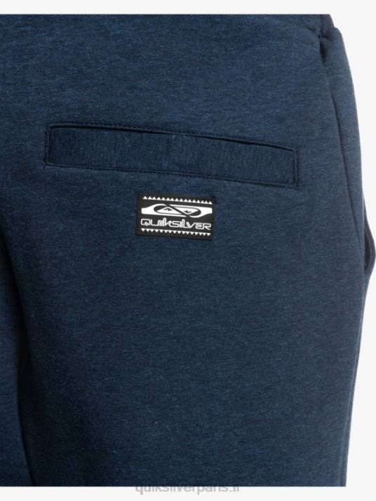 Hommes Quiksilver pantalon de jogging en molleton D6PT1722 insigne bleu chiné