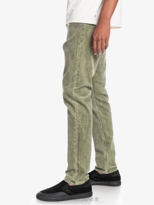 Hommes Quiksilver pantalon droit en velours côtelé kracker D6PT1607 trèfle à quatre feuilles