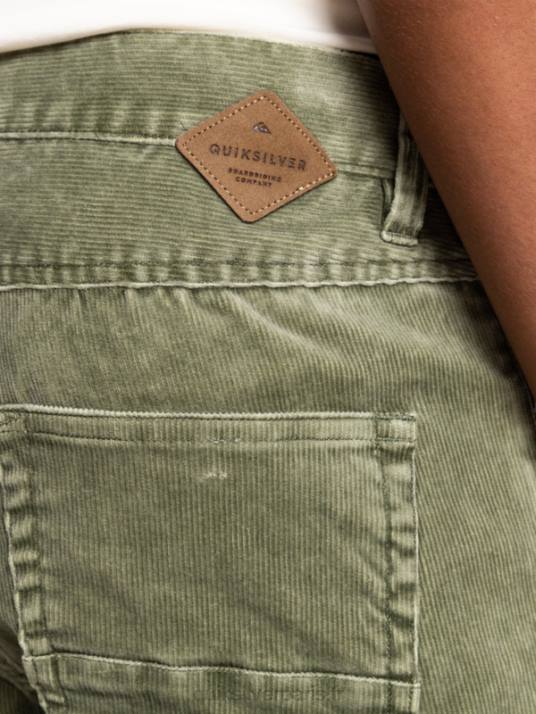 Hommes Quiksilver pantalon droit en velours côtelé kracker D6PT1607 trèfle à quatre feuilles