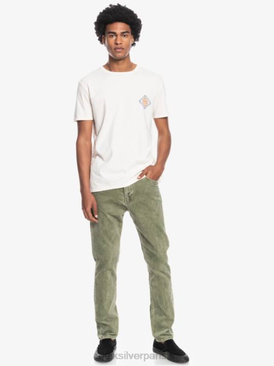 Hommes Quiksilver pantalon droit en velours côtelé kracker D6PT1607 trèfle à quatre feuilles