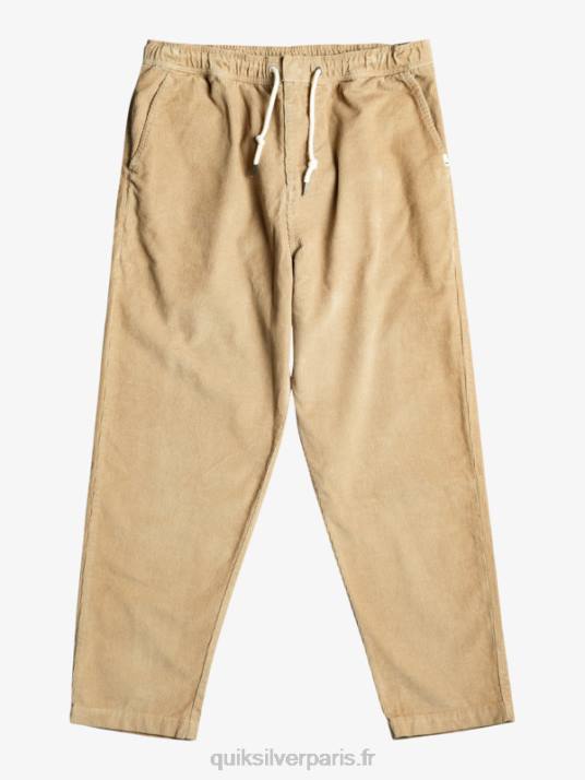 Hommes Quiksilver pantalon en velours côtelé D6PT920 plage