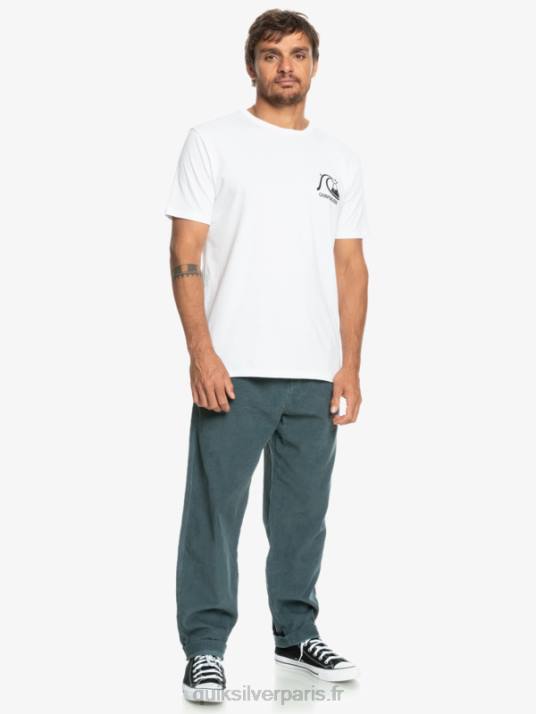 Hommes Quiksilver pantalon en velours côtelé D6PT921 ardoise foncée
