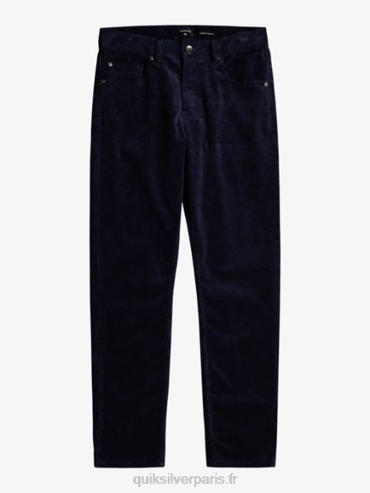 Hommes Quiksilver pantalon en velours côtelé kracker D6PT1548 blazer bleu marine