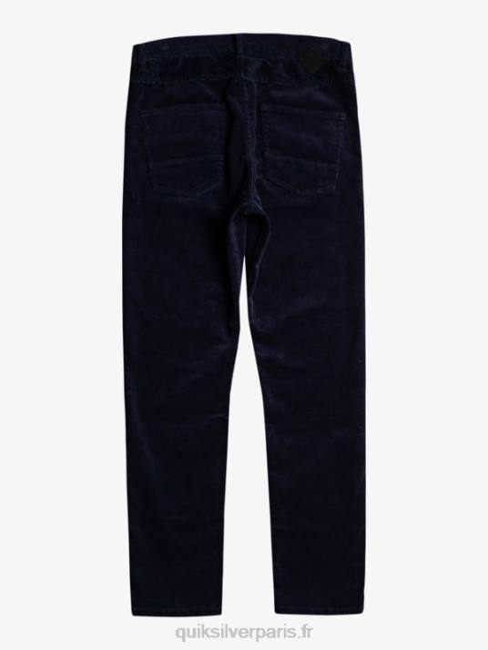 Hommes Quiksilver pantalon en velours côtelé kracker D6PT1548 blazer bleu marine