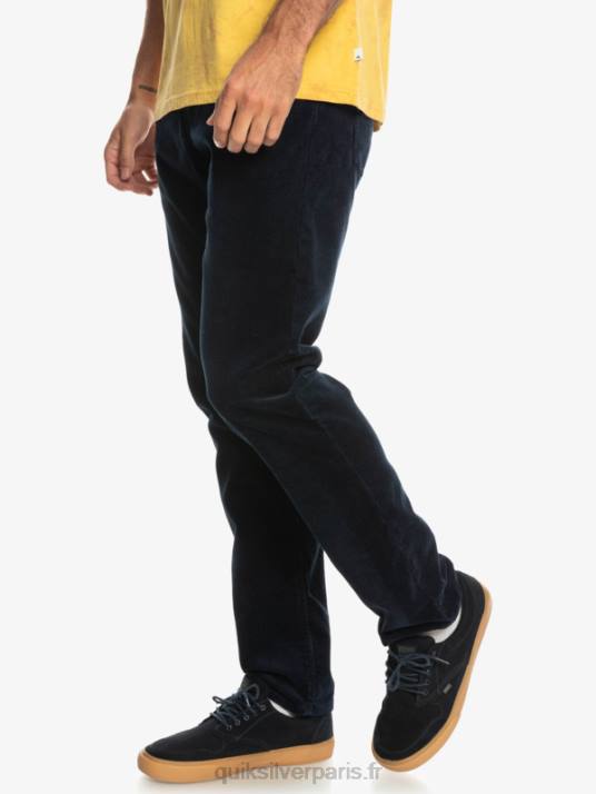 Hommes Quiksilver pantalon en velours côtelé kracker D6PT1548 blazer bleu marine