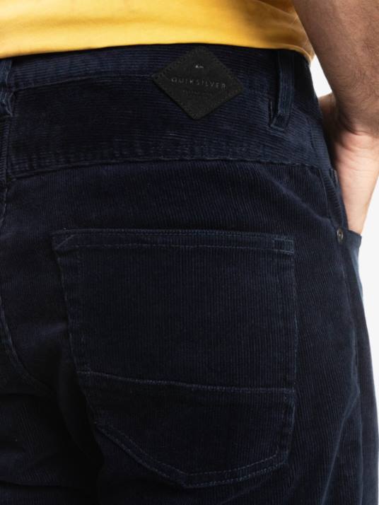 Hommes Quiksilver pantalon en velours côtelé kracker D6PT1548 blazer bleu marine