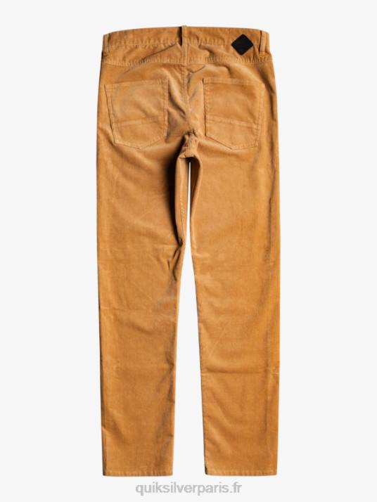 Hommes Quiksilver pantalon en velours côtelé kracker D6PT1550 plage