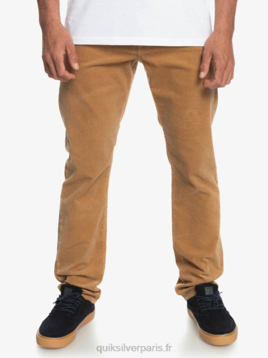 Hommes Quiksilver pantalon en velours côtelé kracker D6PT1550 plage