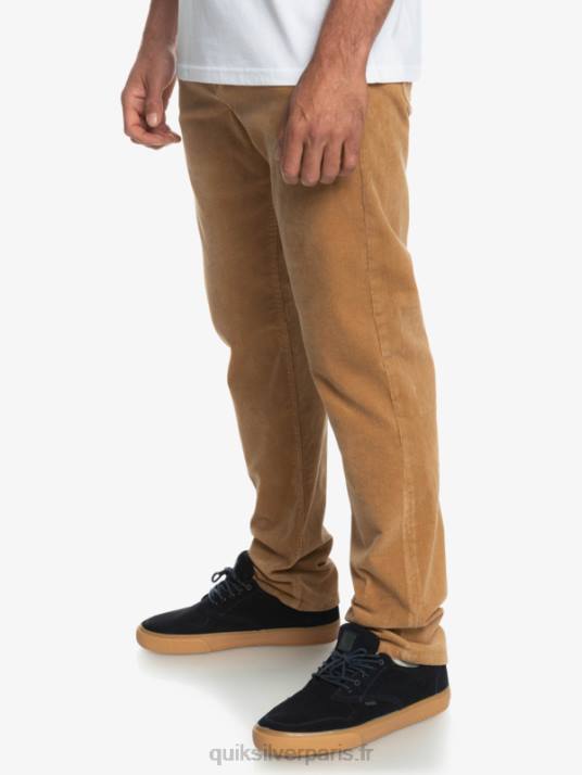 Hommes Quiksilver pantalon en velours côtelé kracker D6PT1550 plage