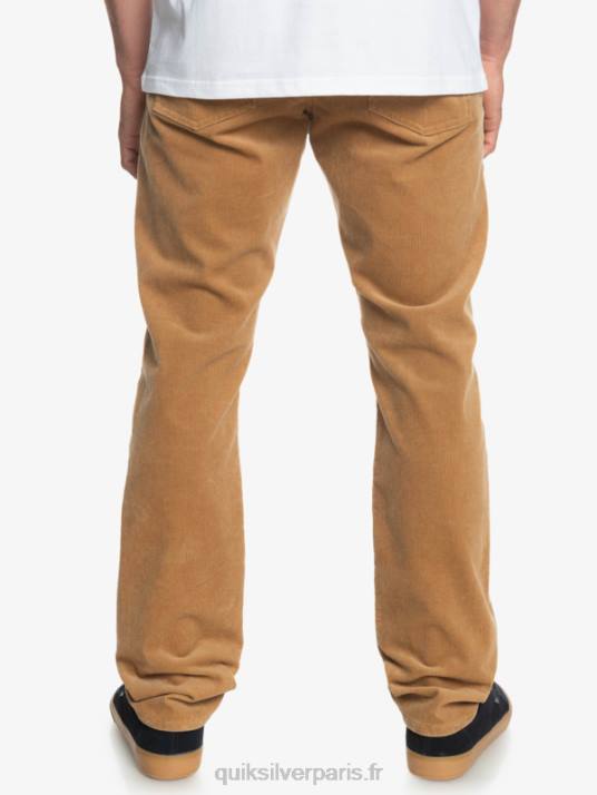 Hommes Quiksilver pantalon en velours côtelé kracker D6PT1550 plage