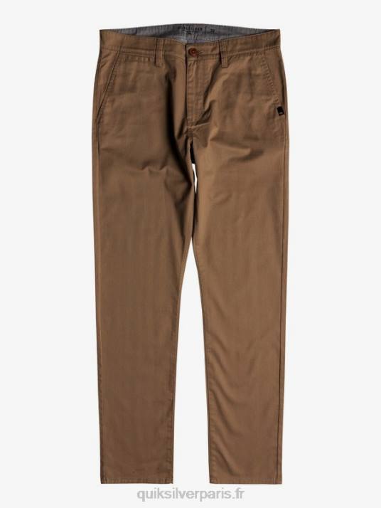 Hommes Quiksilver pantalon à poche chino daily union D6PT1159 bois d\'orme
