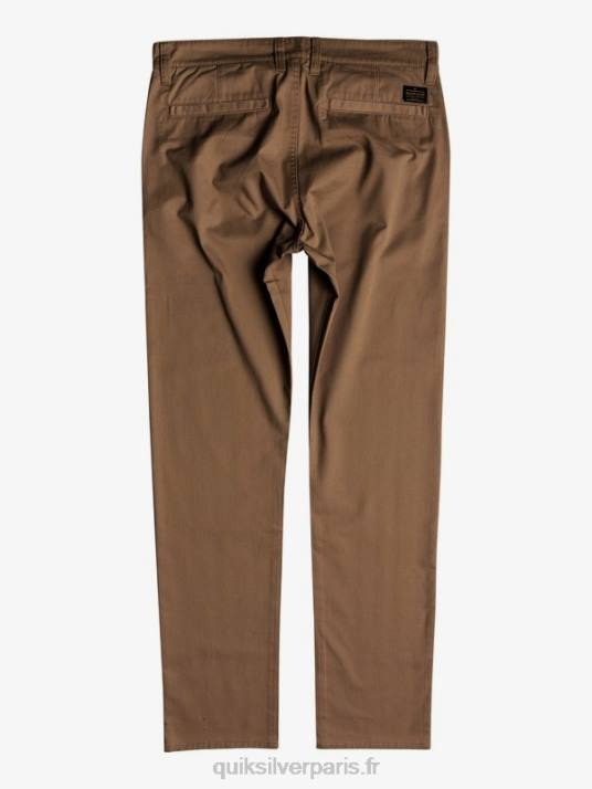 Hommes Quiksilver pantalon à poche chino daily union D6PT1159 bois d\'orme