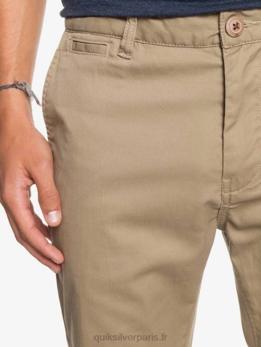 Hommes Quiksilver pantalon à poche chino daily union D6PT1159 bois d\'orme