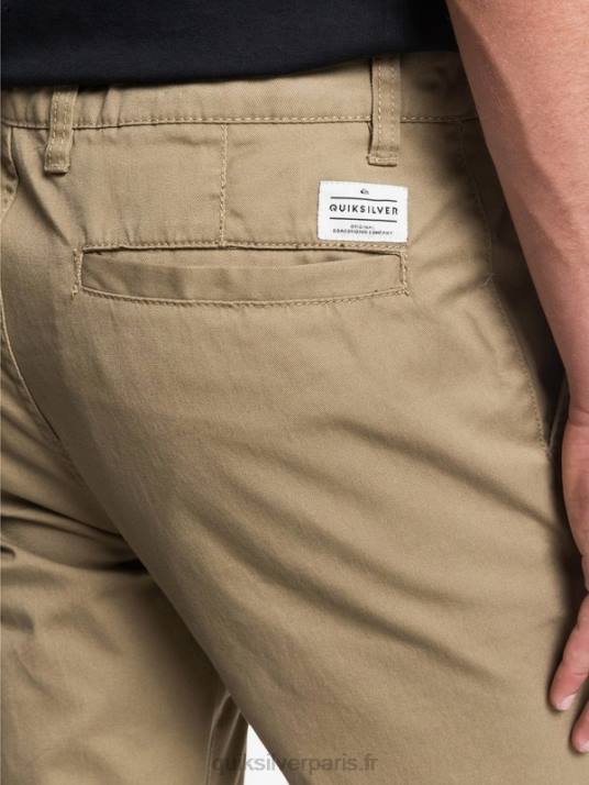 Hommes Quiksilver pantalon à poche chino daily union D6PT1159 bois d\'orme