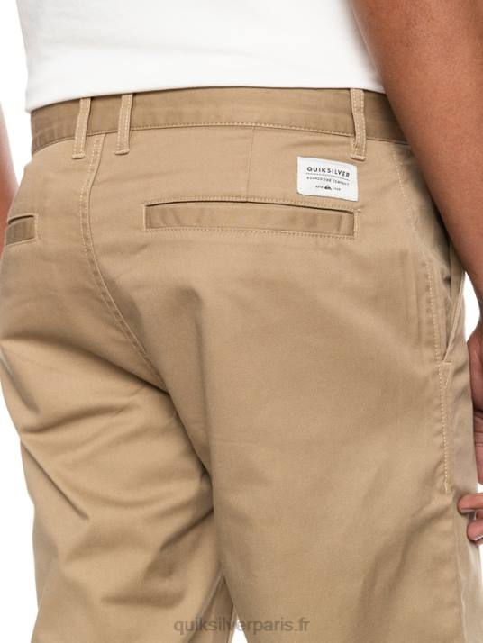 Hommes Quiksilver pantalon à poche chino daily union D6PT1159 bois d\'orme